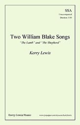 Two William Blake Songs SSA choral sheet music cover